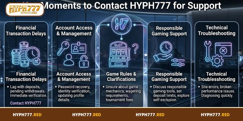 Key Moments to Contact HYPH777 for Support
